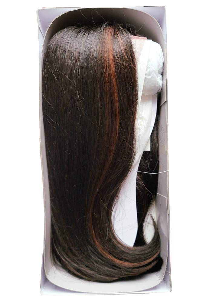 Thumbnail: Bobbi Boss Juba Human Hair Blend Lace Front Wig – Natural Hairline