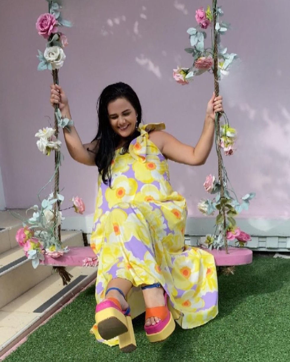 "Diva" printed dress