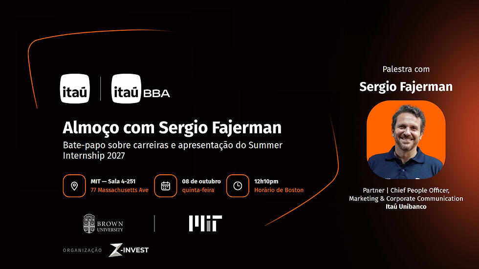 Encontro e almoço com Sergio Fajerman: MIT, Brown University e Itaú