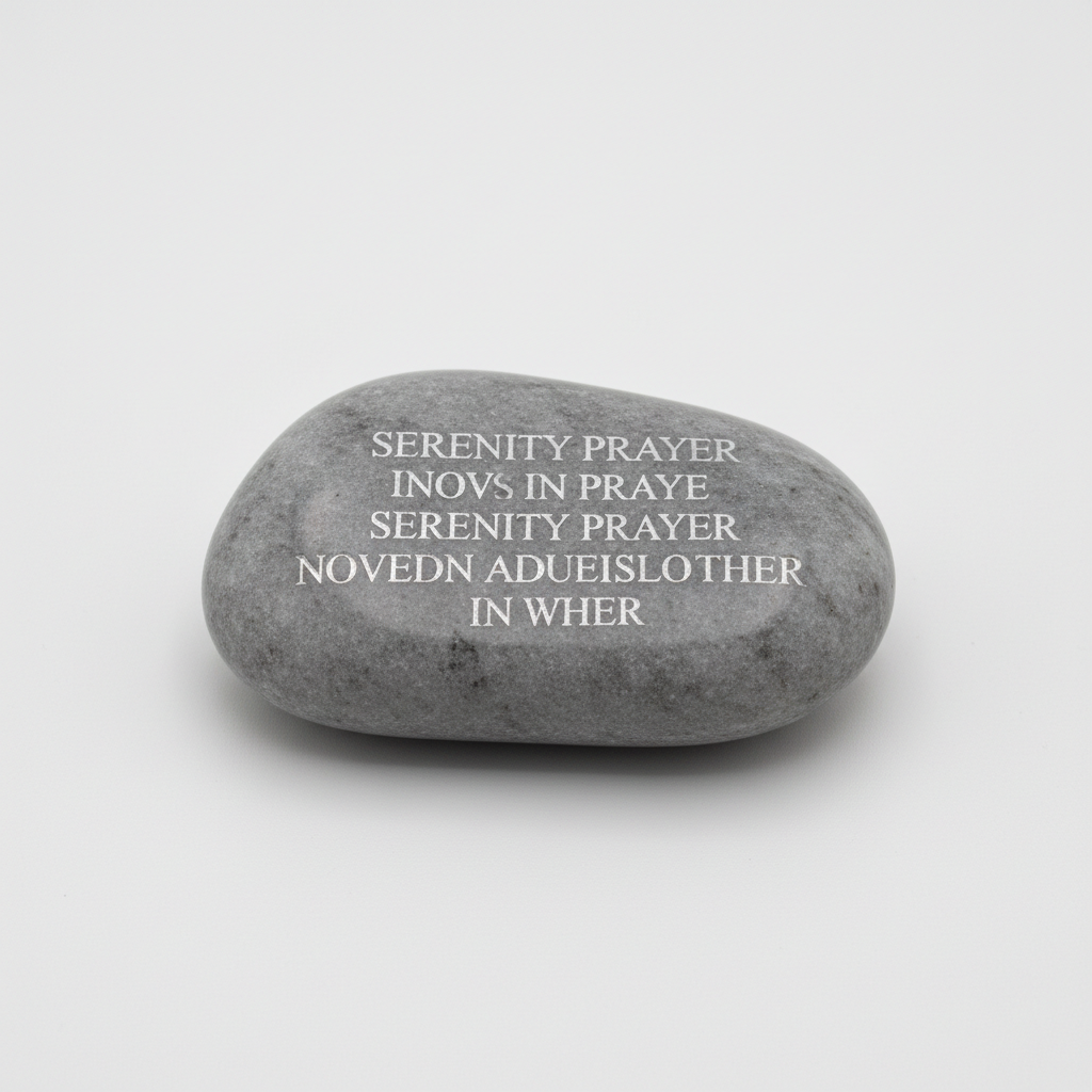 Serenity Prayer Stone