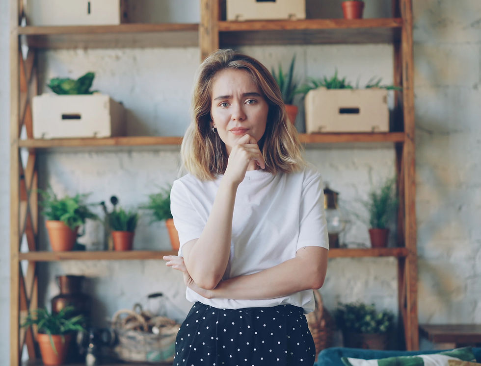Thoughtful woman