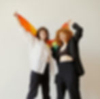 Two women with an LGBTQ+