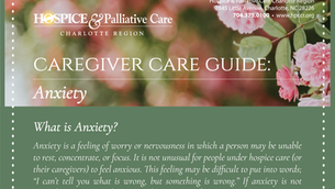 Caregiver Care Guide - Anxiety