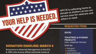 We Honor Veterans Veteran Donation Drive - Donations Collected Until March 4, 2022