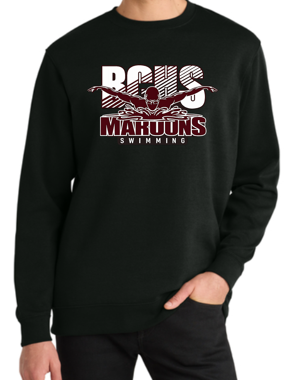 Thumbnail: Butte Central Swim Logo #2