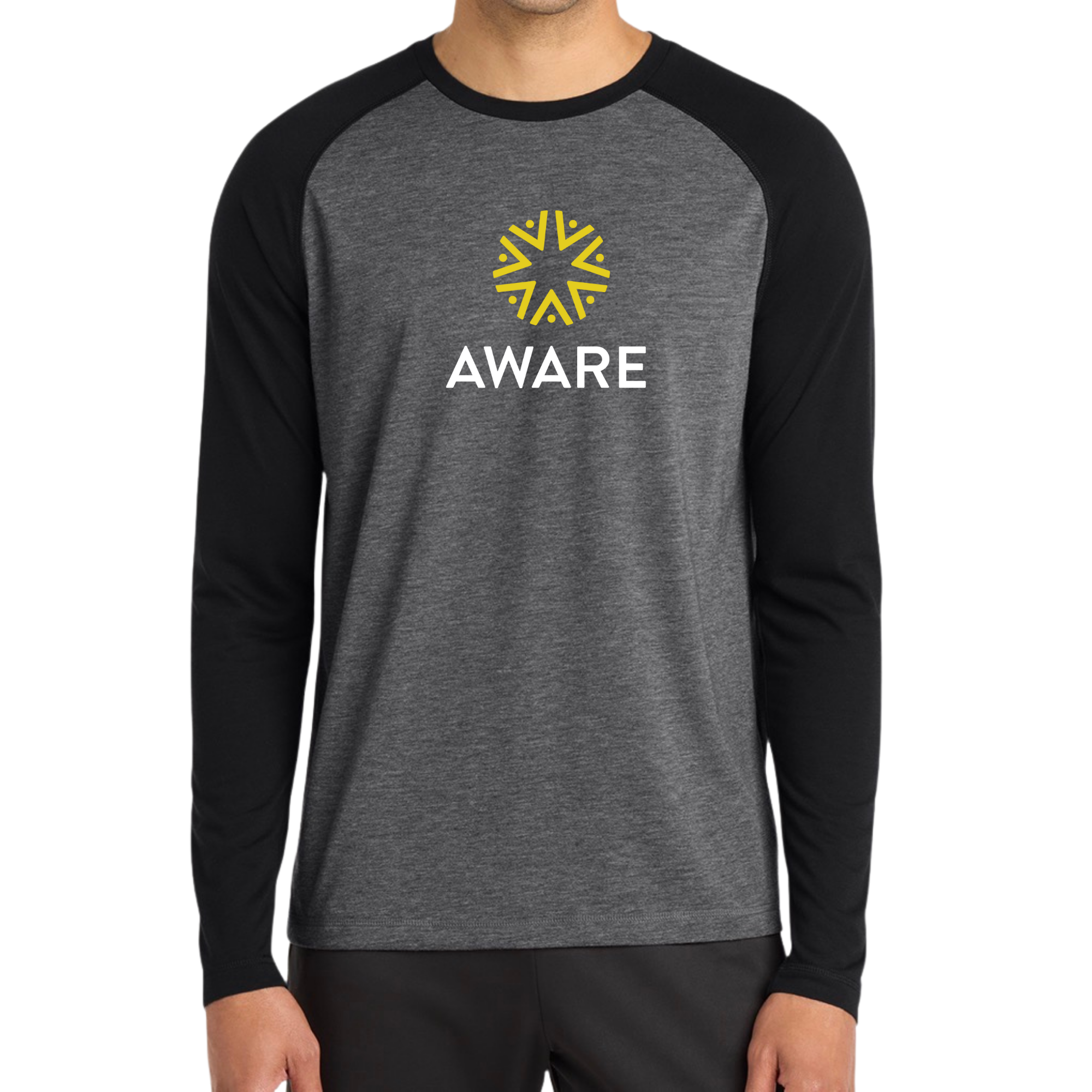 Sport-Tek PosiCharge Long Sleeve Tri-Blend Wicking Raglan Tee