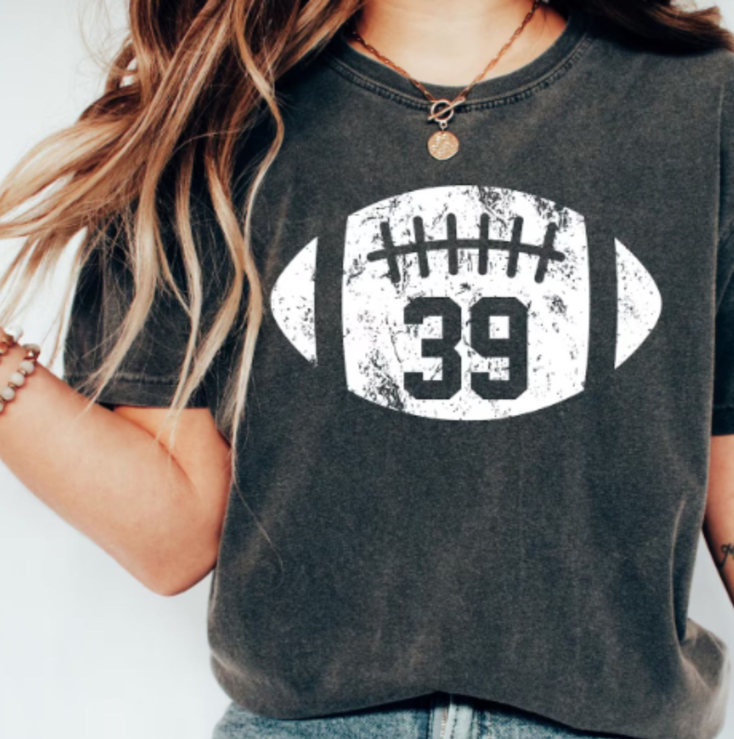 Distressed Football Number