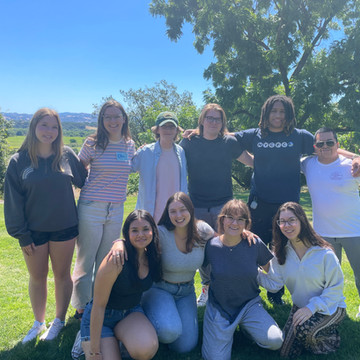 Group of smiling camp staff