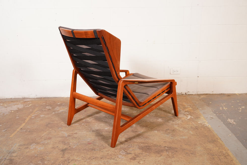 サムネイル： 811 by Gio Ponti Chair in Grey Suede
