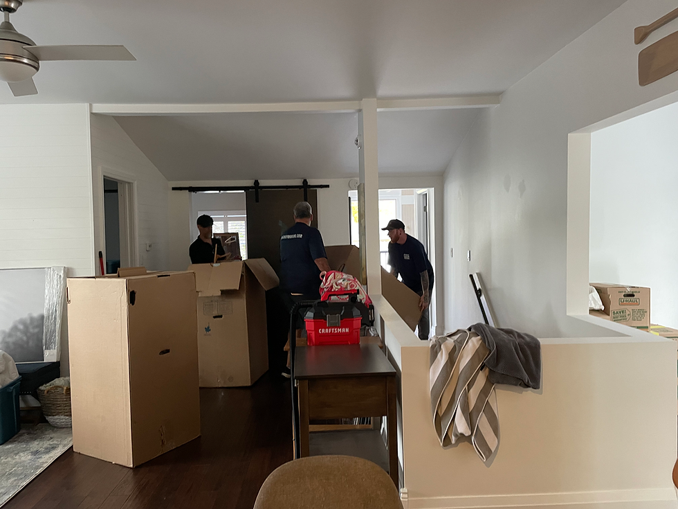 Arriving at the new home!