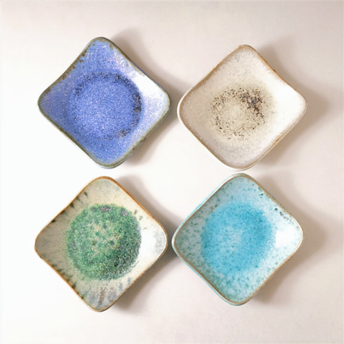 角丸皿 | 銀河釉 玉峰窯