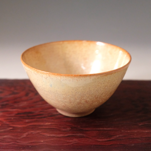 中尾哲彰作　睦月銀河釉　花びらデザイン 陶器カップ 睦月銀河茶盌・椀形 | 銀河釉 玉峰窯