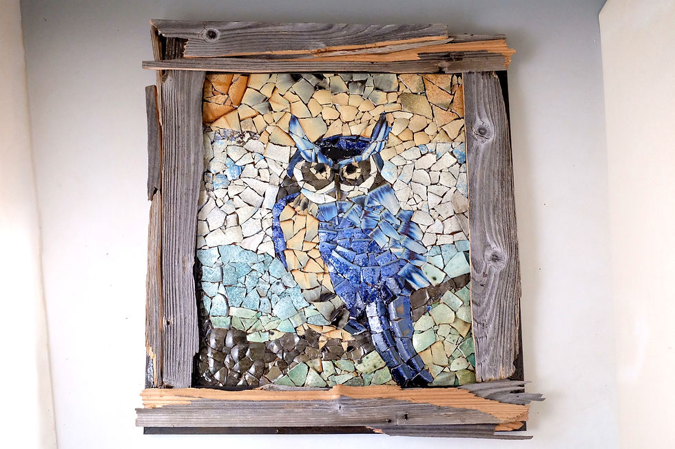 Thumbnail: Galaxy Glaze Mosaic Art 3 "Minerva's Owl"