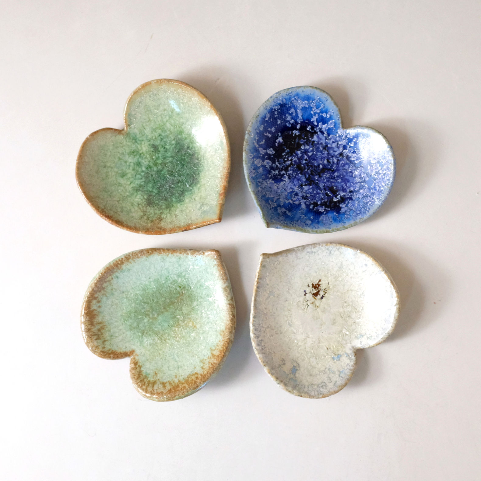 トランプ皿・4色組