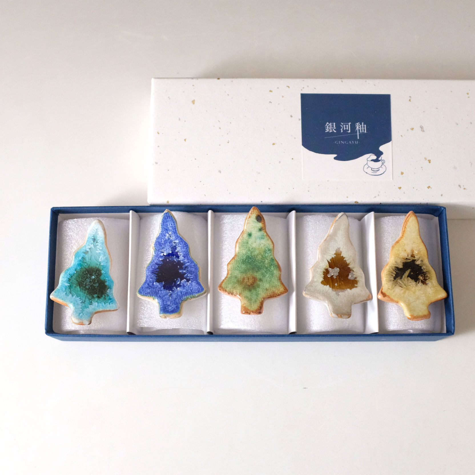 ツリーの箸置き（5色セット）