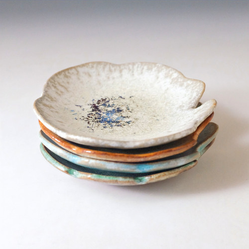 銀杏皿 | 銀河釉 玉峰窯