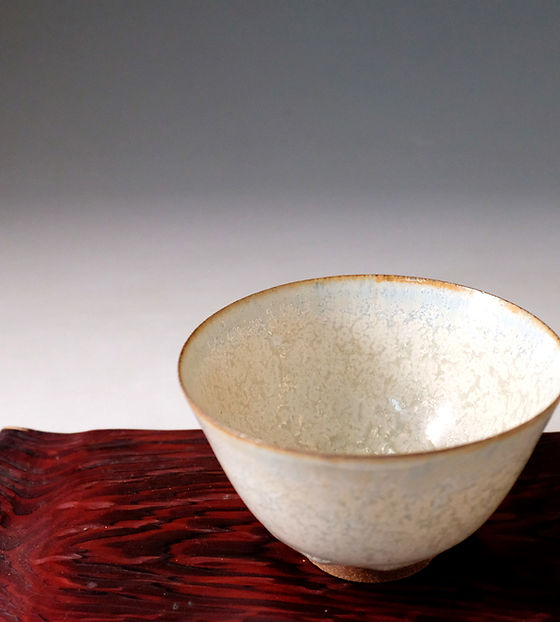 冬銀河茶盌・椀形 | 銀河釉 玉峰窯