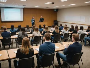 Students Engaging in a Public Speaking Workshop