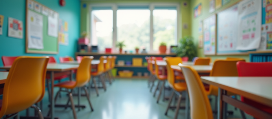 A bright and colourful classroom ready to help build young confident speakers