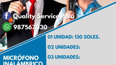 ALQUILER DE MICROFONO SHURE MANO