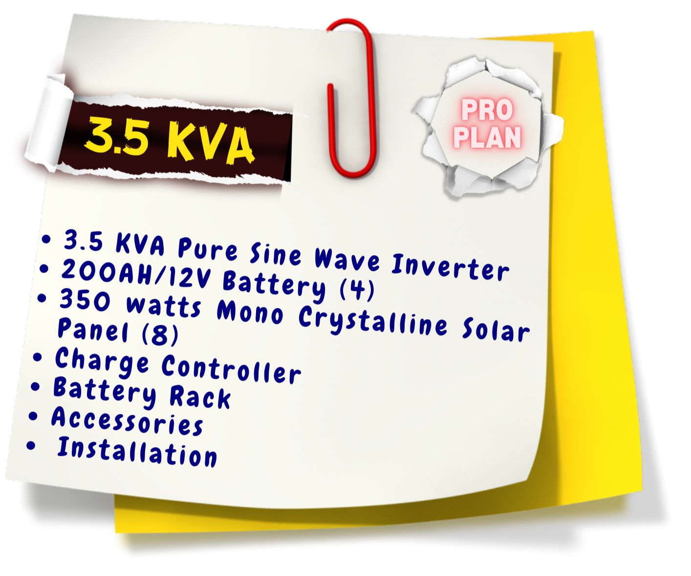 3.5 KVA Pro Plan