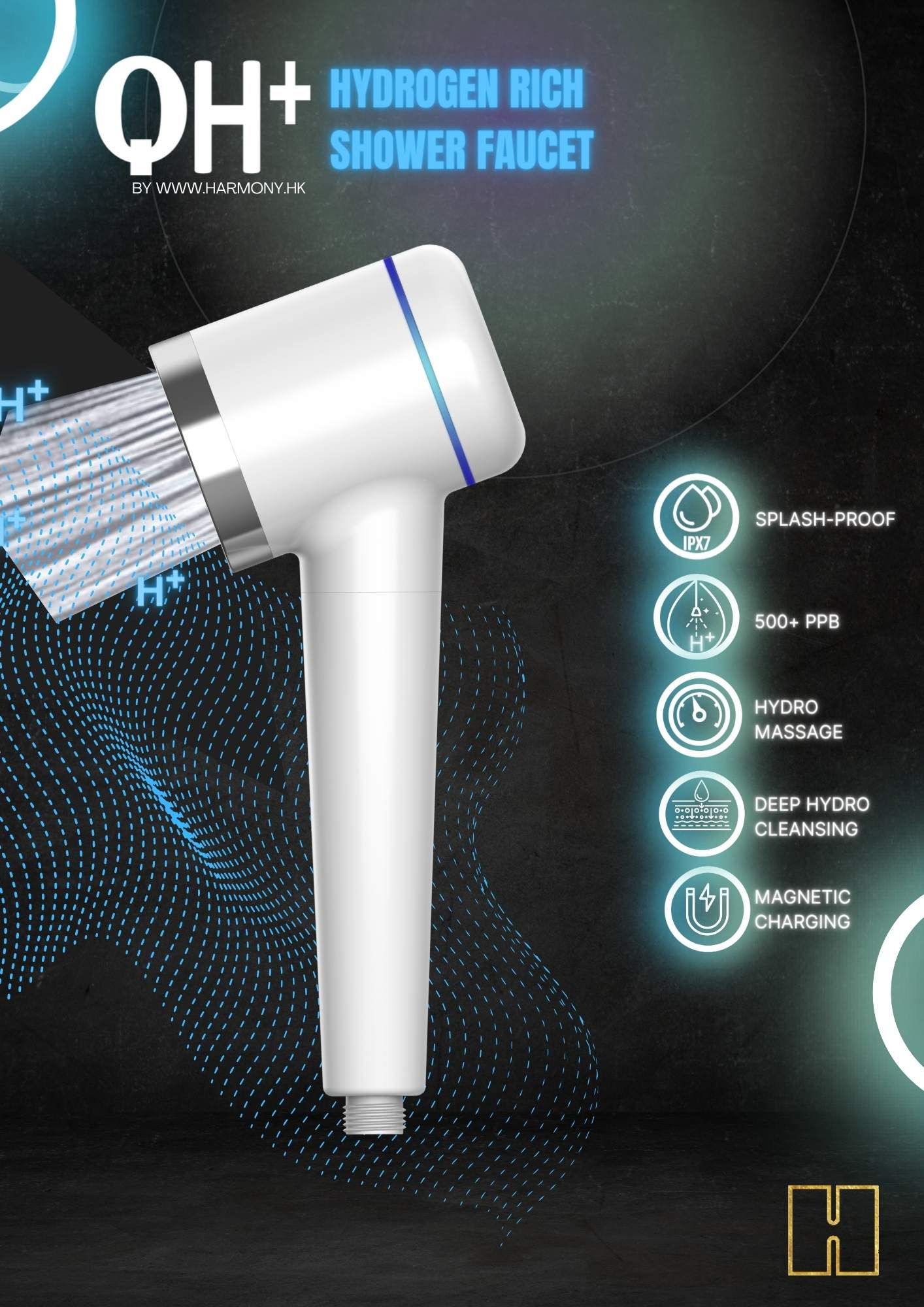QH+ 富氫花灑 Hydrogen Enriched Showerhead