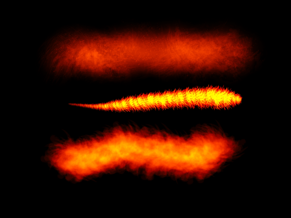 Thumbnail: 50 Fire and Smoke pressure sensitive Procreate brushes