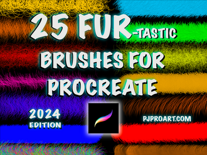 25 Fur-tastic brushes for Procreate. 2024 edition