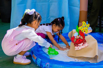Niñas de Sección Preescolar en Centro Escolar Emma Willard