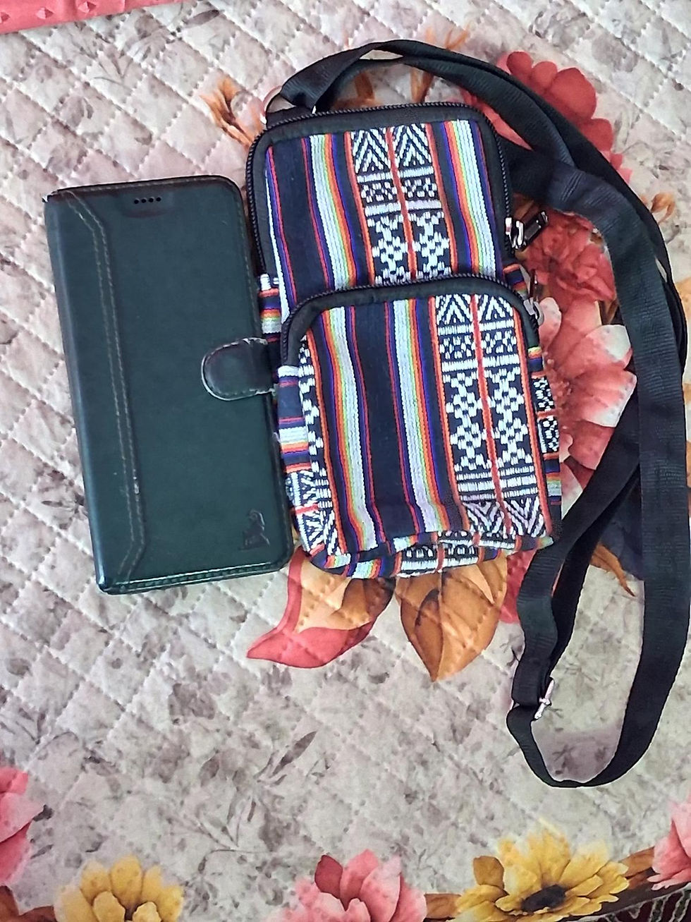 Thumbnail: Himalayan Woven Essential Phone Bag | Dual-Pocket Travel Crossbody
