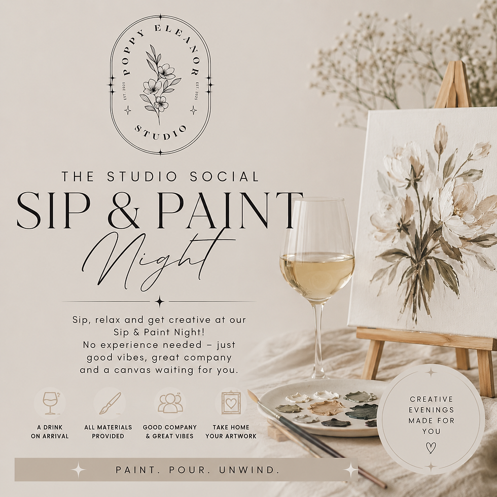 The Studio Social: Sip & Paint Night