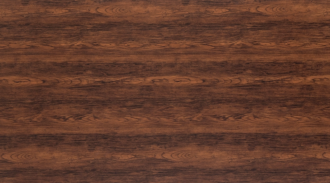African Walnut High Pressure Laminate Sheet with rich walnut wood grain texture for exterior cladding applications.