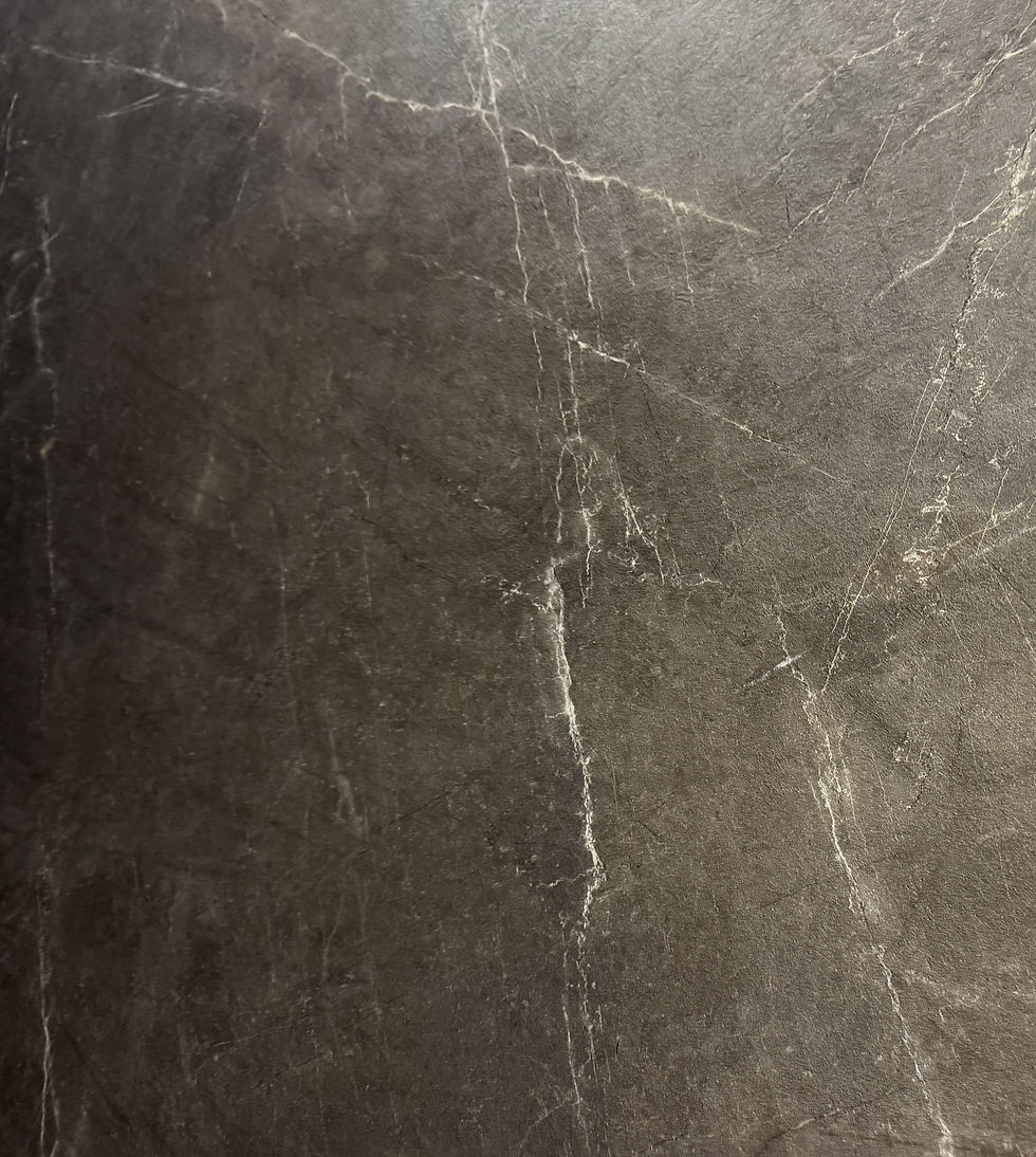 Dark slate marble-look lamination sheet with fine white veining