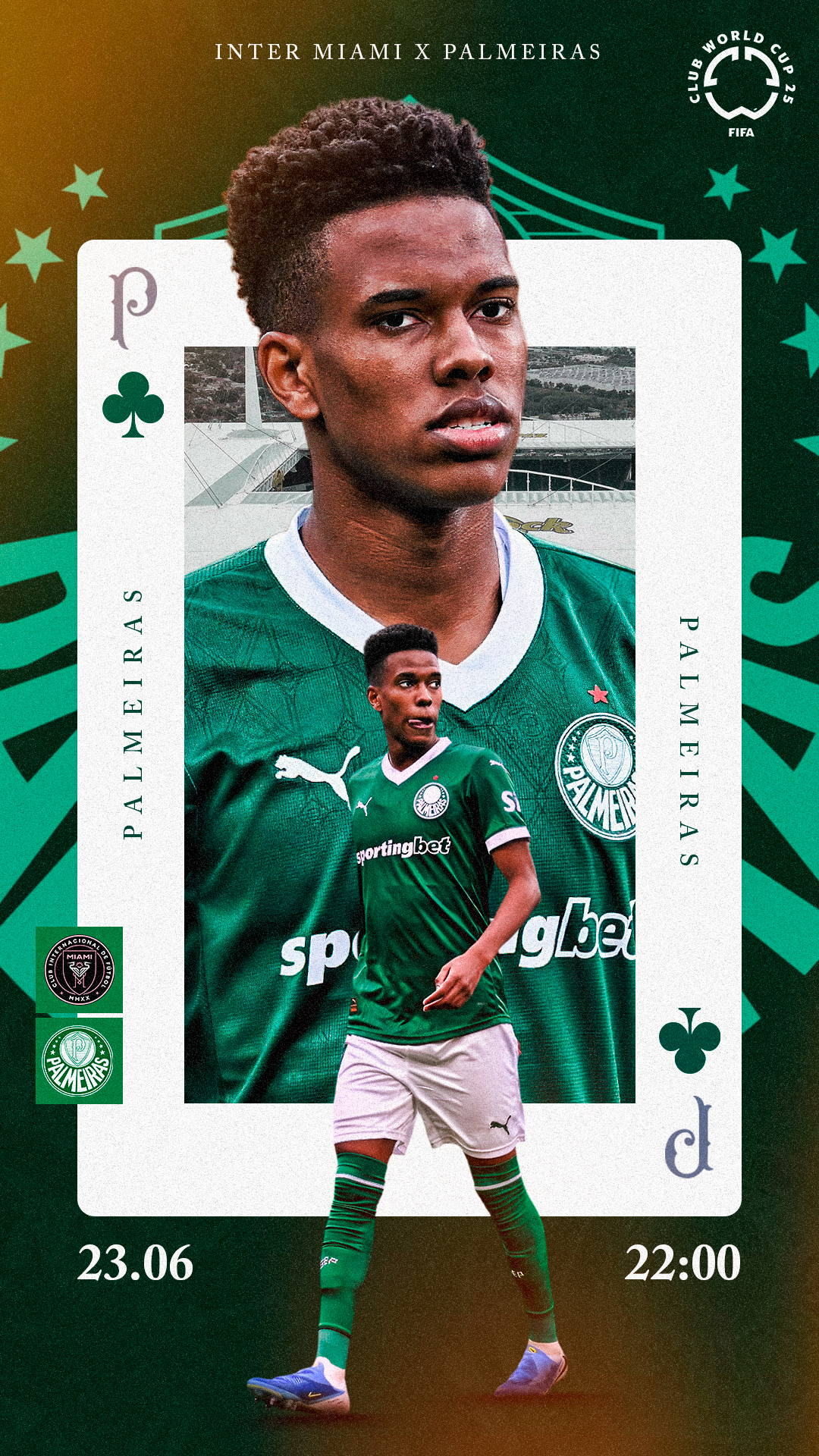 Inter Miami × Palmeiras · peça em destaque