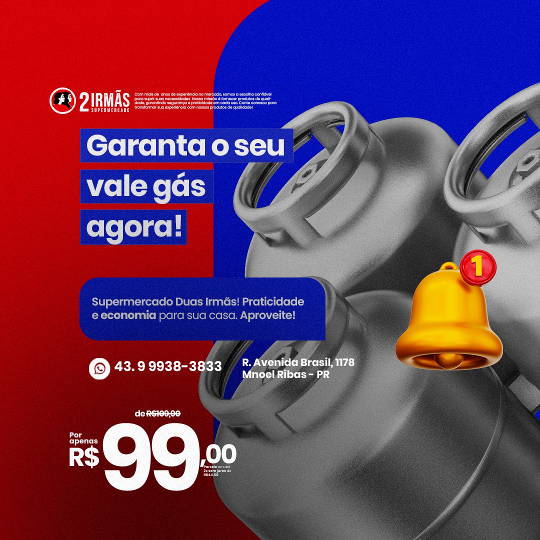 Mercado 2 Irmãs · peça promocional
