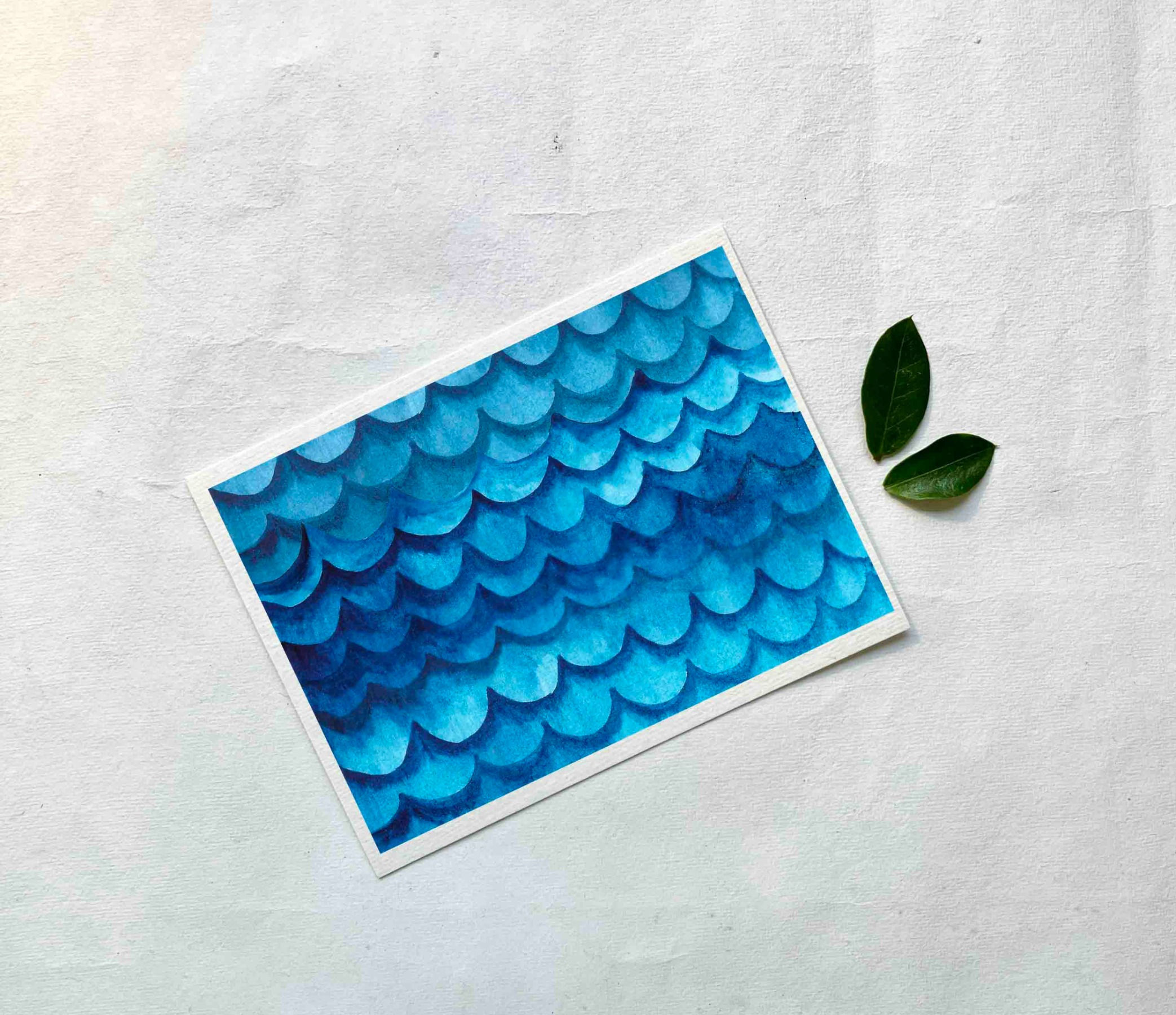 Sea Curves Mini Art Print