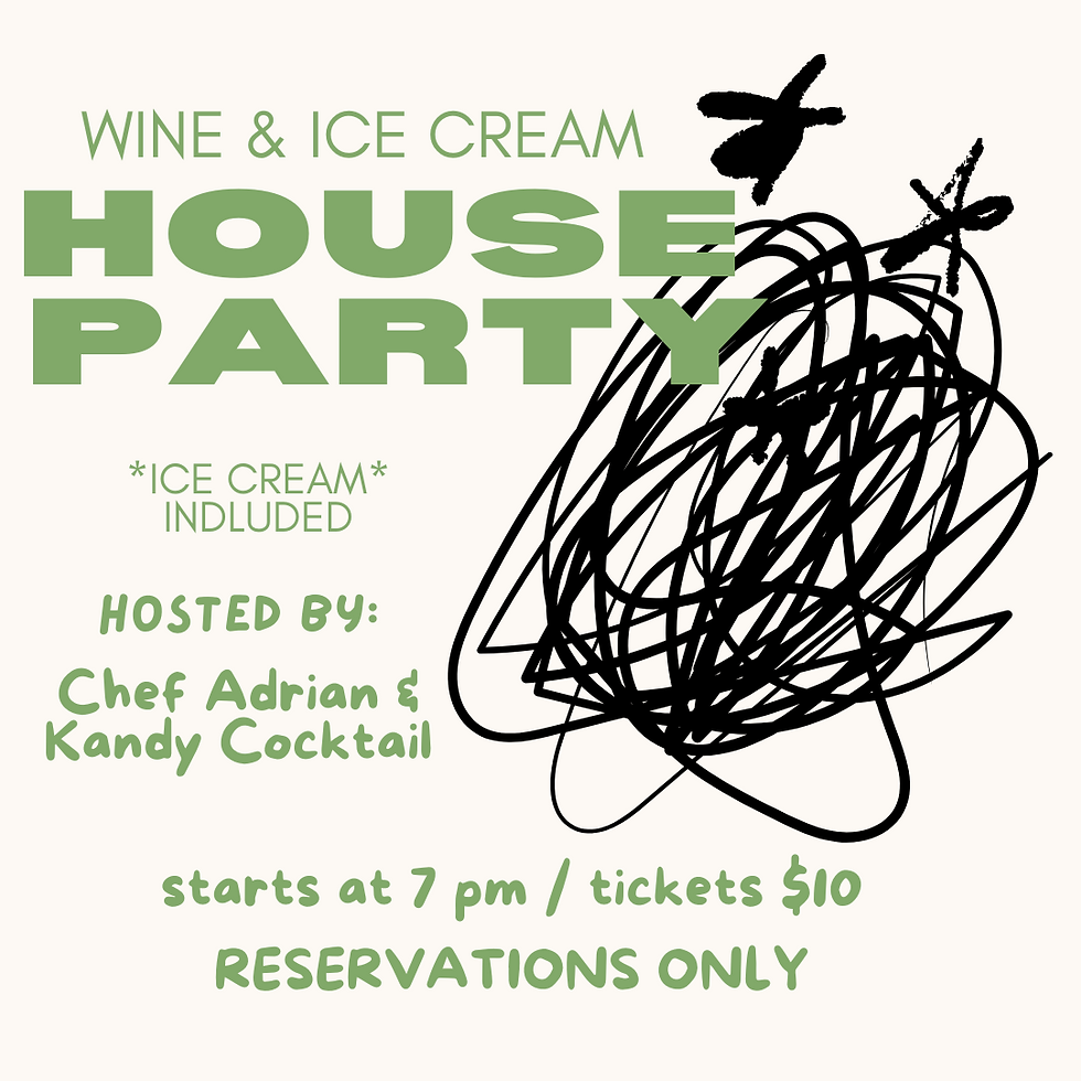Wine & Ice Cream- Aug 29th