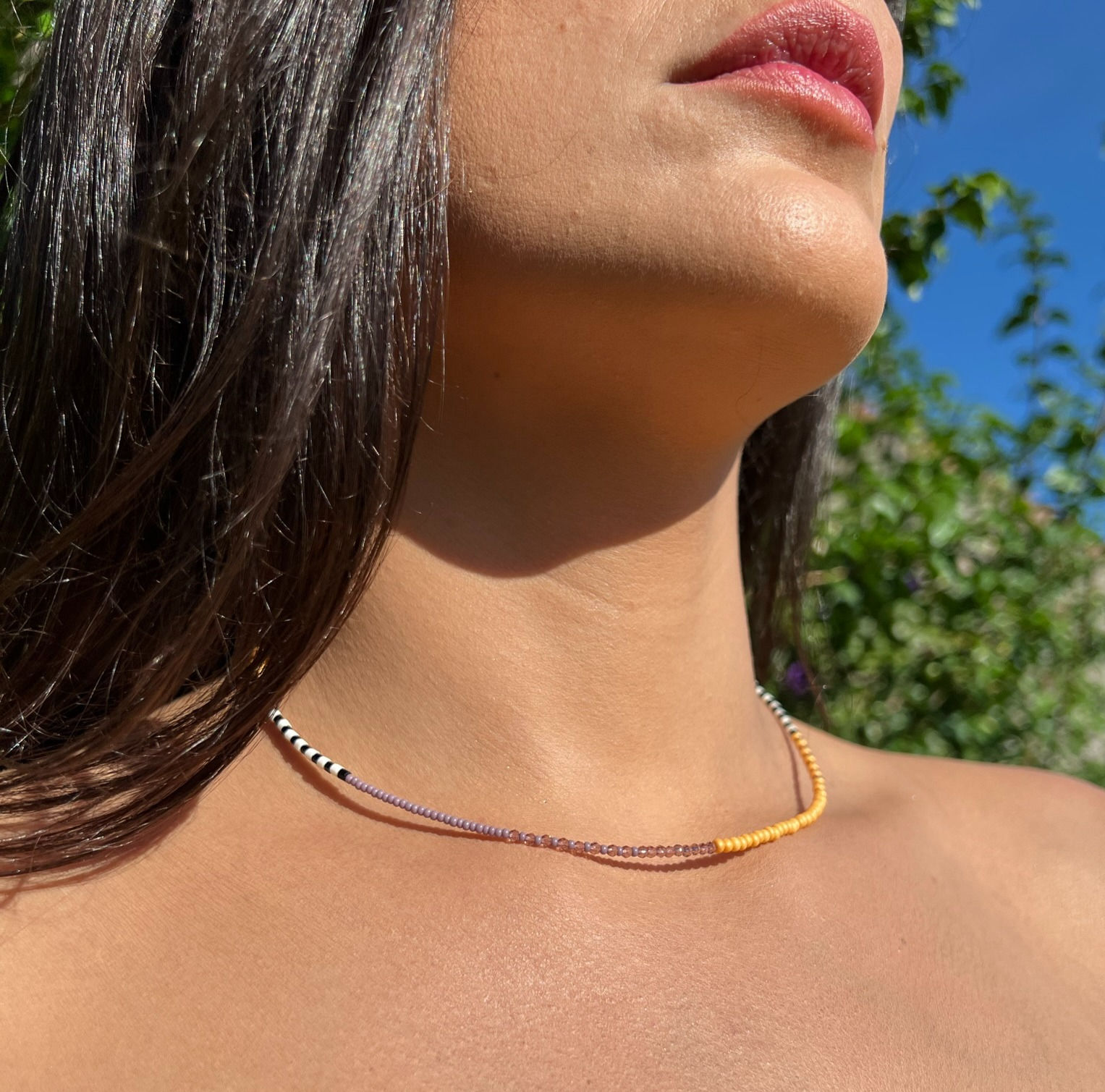 Colar/choker Coleção orch. Apricot 074OCA