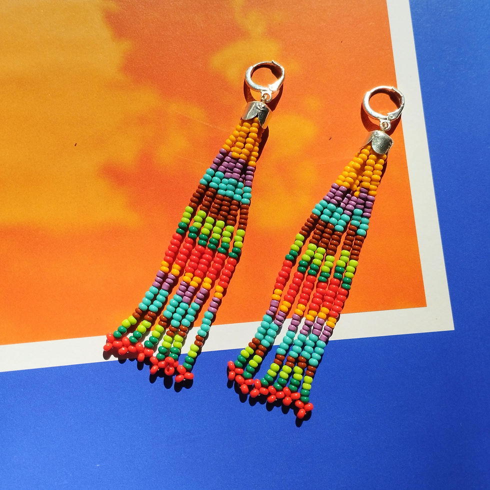 Miniatura: Brinco em franjas coleção orch. Folia 205BOF