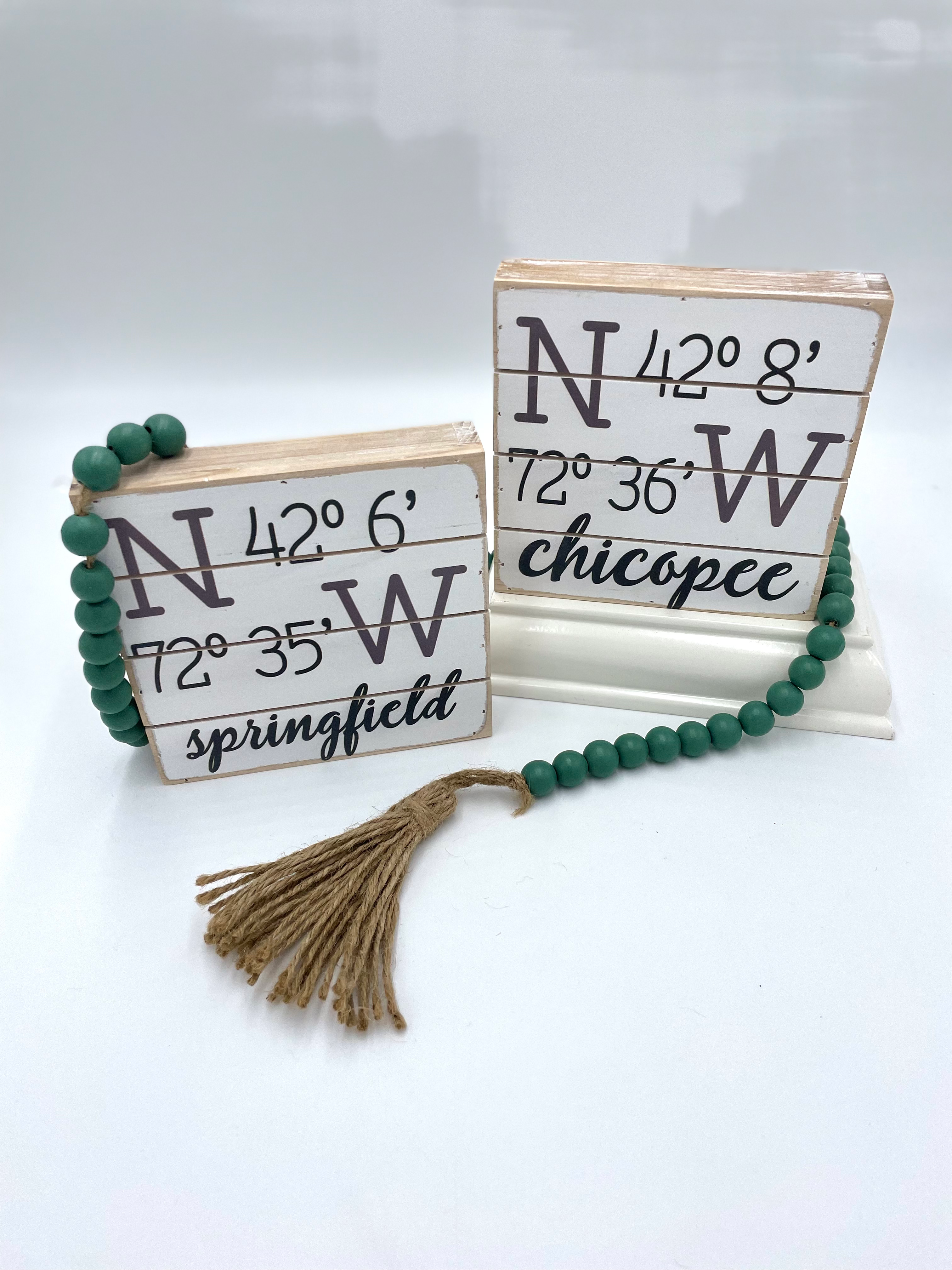 North West 6x6 Town Block Sign