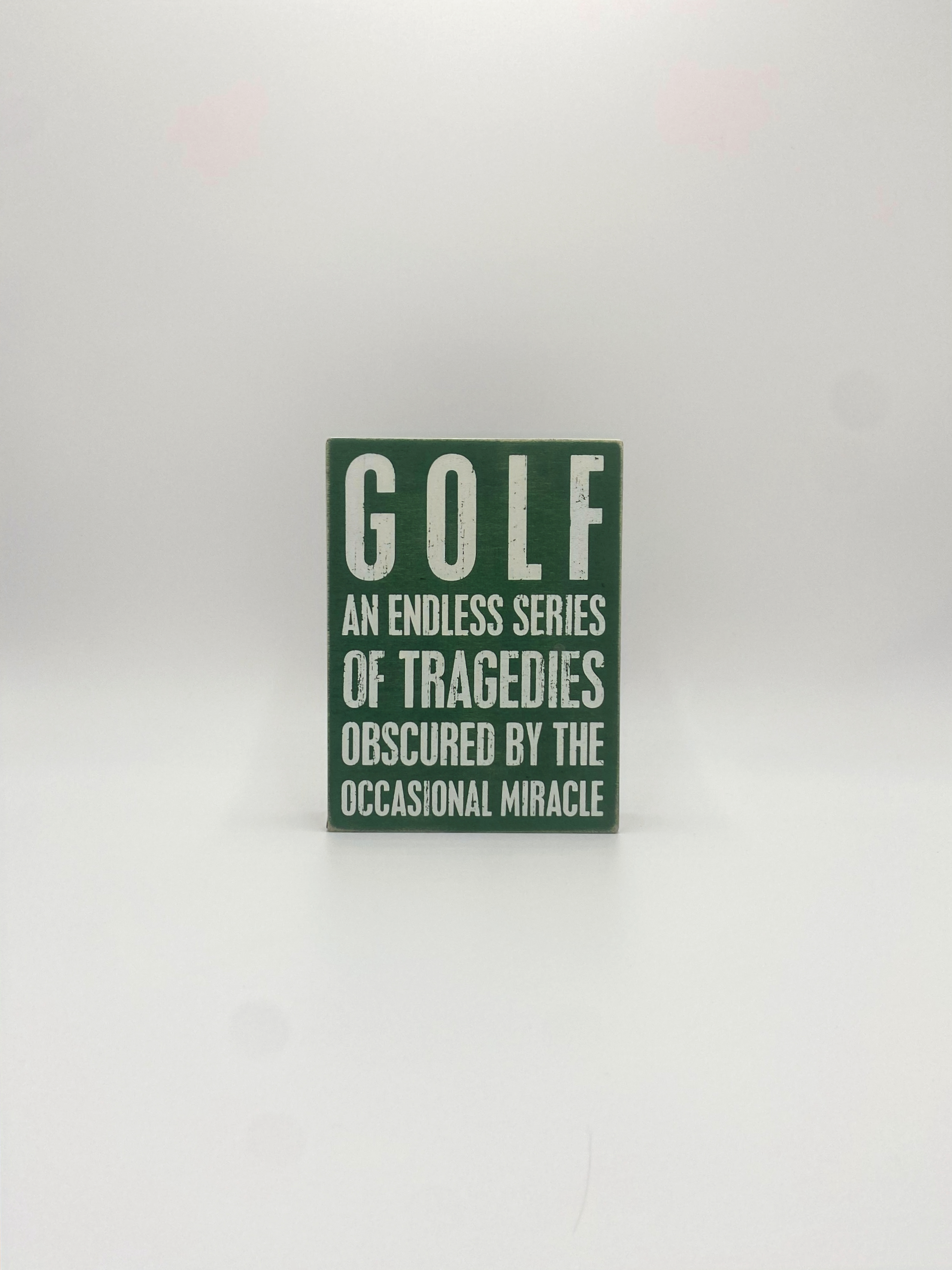 Golf Block Sign