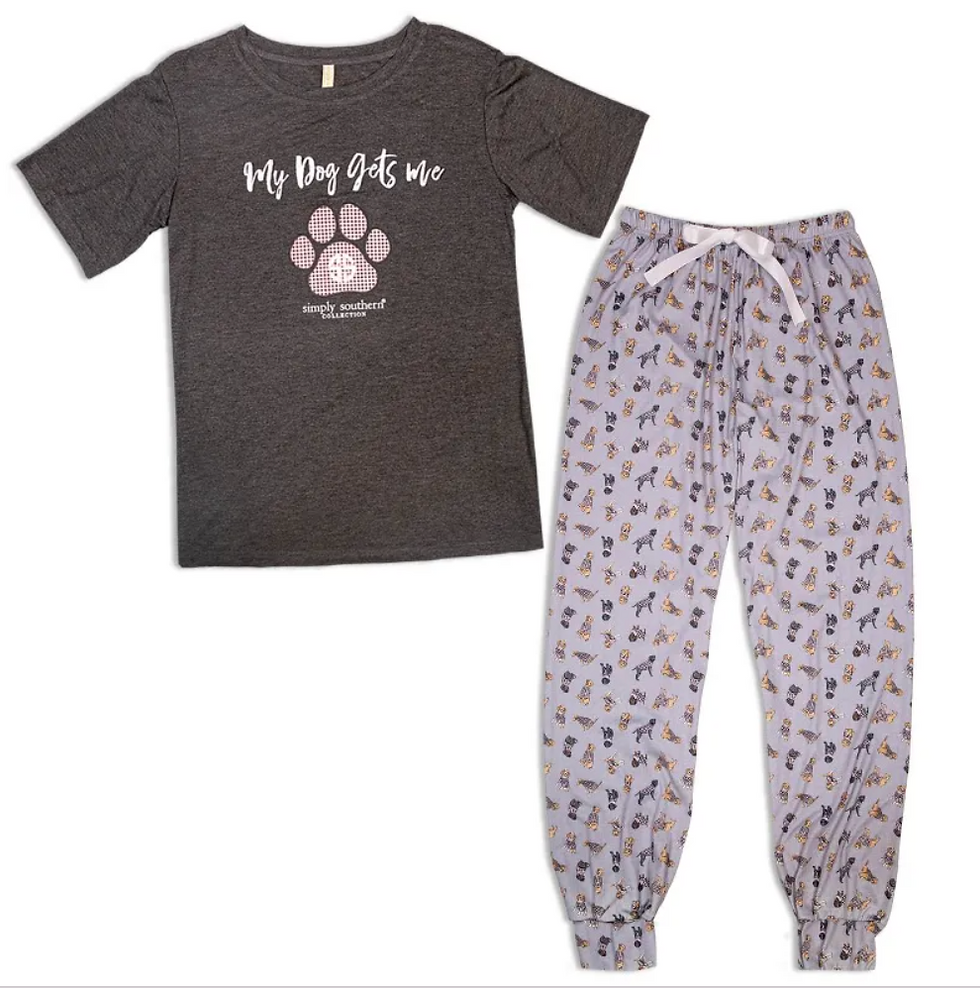 My Dog Gets Me PJ Set