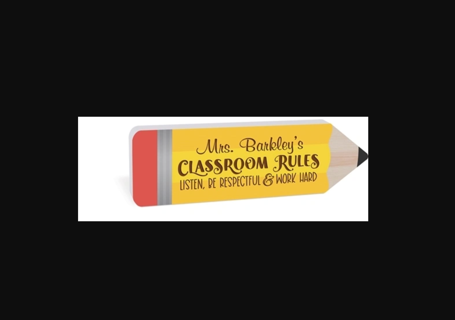 Engravable Pencil Sign