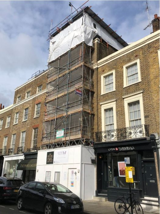 Connaught Village, with the 2 story Retail Unit programmed for completion in May and the 3 story Residential due
