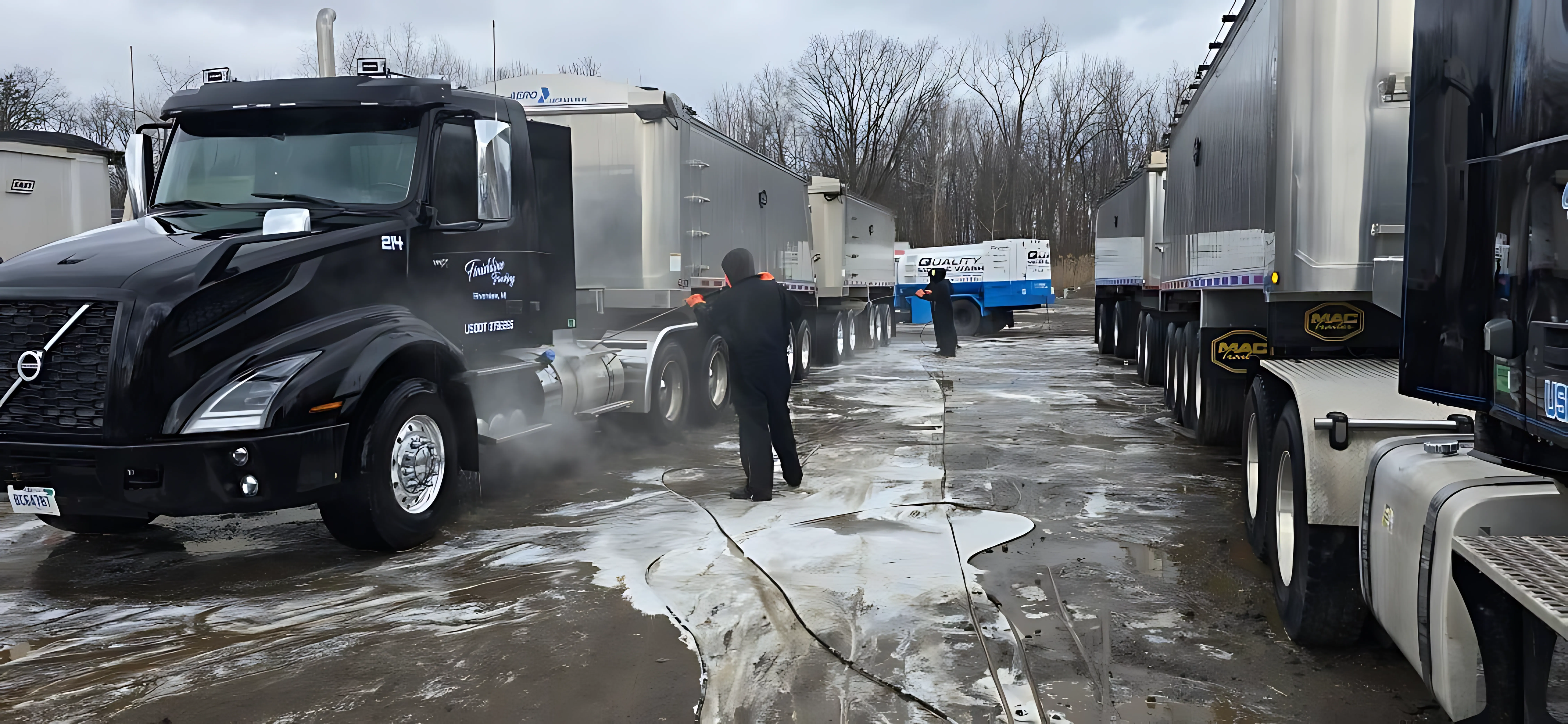 Gravel Train & Hauler Power Washing