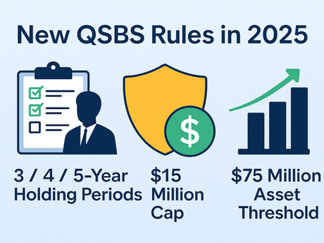 One Big Beautiful Bill Act: QSBS Changes Summary & Executive Checklist (2025)