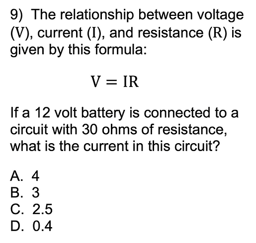 GED science formula practice