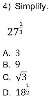 GED fraction power practice