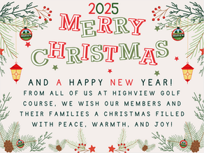 2026 Highview Christmas Rate Memberships On Sale Now!
