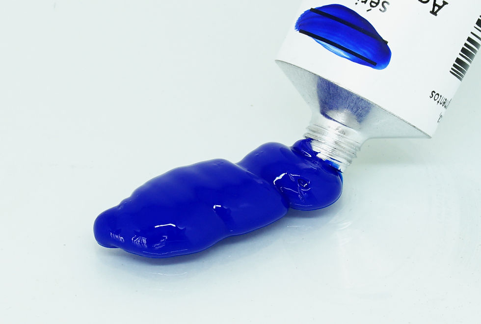 Acrylic Paint Ultramarine Blue Smear